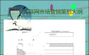 互联网信息服务市场营销策划大纲